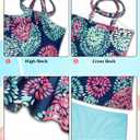 Girls Halter Tankini Swimsuit with Shorts 6-7Y