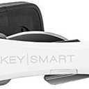 KeySmart Pro - Compact Smart Key Holder w LED Flashlight & Tile Bluetooth, EDC Key Organizer, Attach Car Key Fob, Other Mini Tools & Accessories (up to 10 Keys, White) - Discontinued