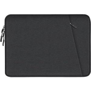 Laptop Sleeve Case 13.3 inch, Shockproof Protective Computer Cover with Accessories Pocket, Portable Laptop Bag Compatible with MacBook Air/Pro 13-13.3 inch, Compatible for MacBook Pro 14 inch, Black