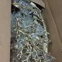 Modern Crystal Gold Chandelier, 55" Large Rectangular Oval Tree Branch Crystal Chandeliers for Dining Room,16-Light Flush Mount K9 Crystal Chandeliers, for Kitchen Island,Dining Room