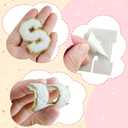 Morcheiong 52Pcs Self Adhesive Chenille Letter Patches A-Z, Chenille Letters for Clothing, Fabric, Shoes, Bags (White)