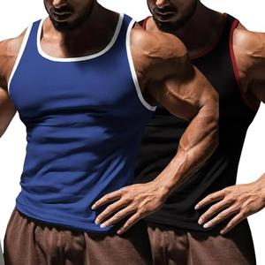 Men's Gym Workout Tank Tops - Soft Lightweight Sleeveless Muscle Shirts for Beach & Athletic Wear Size XXXL