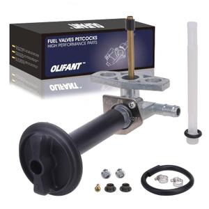 Fuel Valve Petcock Fit for Honda Recon 250 1997-2024/Rancher 350 2000-2006/Rancher 400 420/Foreman 400 450 500/Foreman Rubicon 500 with Lever Screw