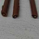 Brown Tall Taper Candles 4 inch Unscented Smokeless Long Tall Tapered Candle for Candlesticks Sticks Wedding Advent Home Decor Dinner Christmas，Set of 4