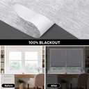 LazBlinds Cordless Roman Shades for Windows, Blackout Room Darkening Thermal Insulated Window Blinds, Lightweight Fabric Blinds for Indoor Windows, 34" W x 72" H, Light Grey