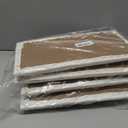 YU LI 3DH 3D Anti-Collision Wall Padding for Kids Self-Adhesive 4PCS White headboard Panels for Wall Peel and Stick headboard