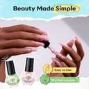 modelones Nail Polish Set, 6 Colors Jelly Nail Polish Kit Sheer Nude Pastel Pink Yellow Lavender Purple Baby Blue Mint Green Glitter Fingernail Polish 2025 Gifts for Women Salon DIY