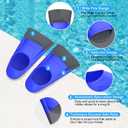 Gintenco Swim Fins, Kids Swim Training Fins for Lap Swimming, Travel Size Flippers with Mesh Bag, Silicone Swimming Fins for Kids XS(Jr 13-1.5)
