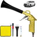 Car Cleaning Gun Kit, Interior Car Detailing Tools with Nozzle and Dusting Brush, Air Blower for Car Detailing, Car Detailing Air Gun, Air Blower Gun for Car Dry Cleaning 