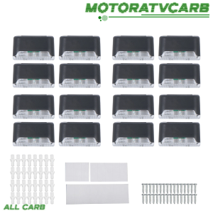 16 Pack Solar Staircase Lights Solar Deck Lights Outdoor Fit for Fence Deck Step Yard or Garden