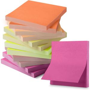Mr. Pen- Sticky Notes, 3x3, 12 Pads, 600 Sheets, Colorful Sticky Notes 3x3