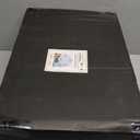 Nervure 350PCS Black Plastic Plates - Black Plastic Dinnerware Sets for 50 Guests - 100 Disposable Plates, 150 Gold Silverware, 50 Cups, 50 Napkins for Wedding & Party & New Year