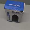 TV Antenna Indoor, Smart Antenna 600+ Miles Coverage Range, HD TV Antenna for Local Channels, Support 4K 1080P, Includes Signal Amplifier & 18ft Coaxial Cable, Support All TV. (Black)