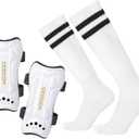 Soccer Shin Guards for Youth Kids Toddler, Protective Soccer Shin Pads & Sleeves Equipment - Football Gear for 3 5 4-6 7-9 10-12 Years Old Children Teens Boys Girls