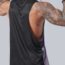 3 Pack Mens Drop Arm Muscle Tank Tops, Gym Bodybuilding Workout Stringers Sleeveless Cut Off Shirts (S)