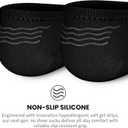 wernies No Show Socks Women - 8 Pairs Ankle Socks for Women, Low Cut Socks Short Cotton Socks, Invisible Casual Socks (Black)