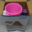 Holady 5'' Inch Sand Beach Buckets Pail with Shovels,Water Bucket for Beach Fun Great Summer Party Accessory(24 Bucket+24 Shovels)