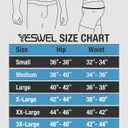 YESWEL Men's Incontinence Underwear, Leak Proof Washable Reusable Cotton Boxer Brief, Heavy Flow Bladder Leak 3 Pack (Black, Large)