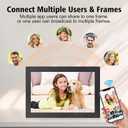 10.1 Inch WiFi Digital Picture Frame 1280x800 HD IPS Touch Screen, Smart Photo Frame, Auto-Rotate, Instantly Share Photos/Videos and Send Best Wishes from Anywhere(16GB, Black)