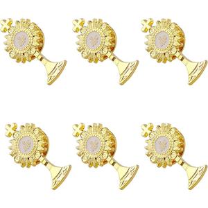 6 Sets of Gold Tone First Communion Lapel Pin Gifts Catholic IHS breastpin for Girl Boy Eucharistic Minister