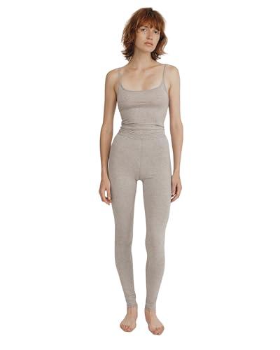 Organic Basics Womens Core Organic Cotton Cropped Singlet Camisole Top, Grey Mélange, Medium