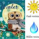 Winter Garden Flag - Double Sided Christmas House Flag 28 x 40 Inch Outdoor for Home Decoration