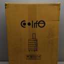 Coolife Medium Checked Luggage Hardside PC+ABS Suitcase with TSA Lock, Lightweight Rolling Carry On with Spinner Wheels (Charcoal, 24in)