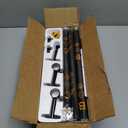 YaFex Heavy Duty Curtain Rods 32-150 Inch, 1 Inch Adjustable Black Curtain Rod for Windows, Extra Long Window Treatment Rods with Aluminium Finials, Easy Installation