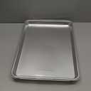 Nordic Ware Naturals Half Sheet Set - USA Made Aluminum Commercial Quality Sheet Pan for Baking or Roasting, Encapsulated Galvanized Steel Rim Prevents Warping, 2pk Half + Lid