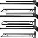 4 Saddle Racks, Wall Mounted Saddle Racks with Pad Bar, Heavy-Duty Steel Saddles Holder for English & Western Saddles, Blankets & Horse Gear