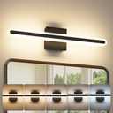Joosenhouse Modern Bathroom Black Vanity Light, 5CCT Dimmable Bathroom Light Bar,LED Vanity Lights Above Mirror 23.6 Inch 20W Makeup Mirror Lights