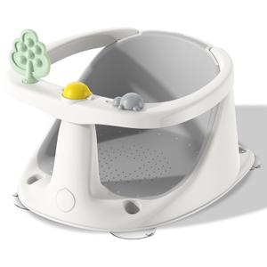 Baby Bath Seat for Babies 6 Months & Up, Non-Slip Bath Seats for Babies Sitting up,Bath tub Seat with Suction Cups,Safe & Comfortable Bath Chair Baby, Gray (grey)
