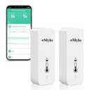 WiFi Temperature Humidity Sensor, Wireless Indoor Thermometer Hygrometer with App Alert, Free Data Storage Export, Smart Temperature Humidity Monitor for Home Bedroom, Compatible with Alexa (2-Pack)