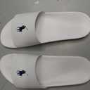 Polo Ralph Lauren Mens Sneaker, White/Navy, 13 US