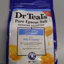 Dr. Teal's Epsom Salt Soaking Solution, Soften & Nourish with Milk and Honey, 48 Oz (48 Ounce (Pack of 1)