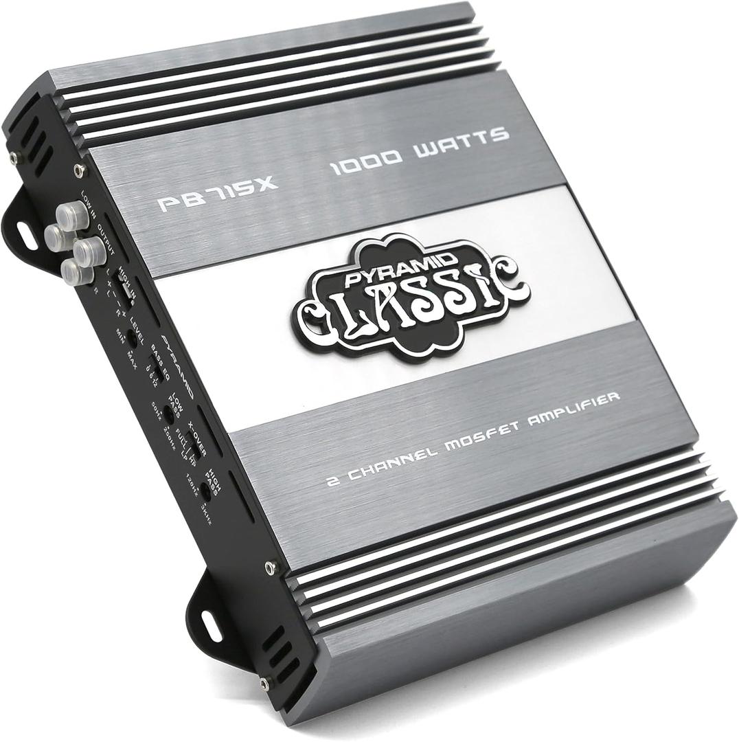 Pyramid PB715X 1000 Watts 2 Channel Bridgeable Car Amplifier