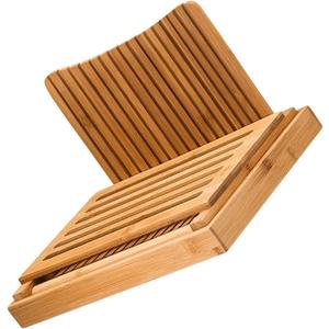 ABOOFAN Homemade Bread Slicer Tool Bamboo Material Manual Bread Cutting Slicer Sourdough Cutter Crumb Tray