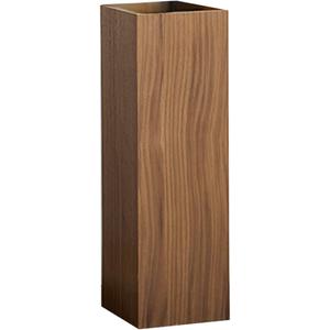 HOMSFOU Umbrella Stand Wood Umbrella Holder Farmhouse Bucket Square Wooden Holder Canes Walking Sticks for Home Office Entryway 6.3" L x 6.3" W x 19.7" H