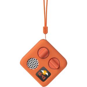 Yoto Mini Adventure Jacket in Fruit Punch (Orange) with Matching Wrist Lanyard Accessory for Kids Mini Audio Device, Anti-Slip Silicone Skin Cover, Fitted Protective Sleeve Case