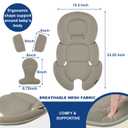 Innokids Infant Car Seat Insert for Newborn Baby Toddler (Oatmeal Beige)