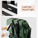 SPARKWHIZ Heavy-Duty Jerry Can Holder for Roof Rack 5 Gallon Gas Can Carrier Mount with Webbed Strap, Universal Single Jerry Can Bracket for Off-Road, Overlanding Fuel Storage
