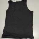 Trendy Queen Women's Summer Square Neck Tank Tops Workout Cropped Ribbed Summer Camisole Sleeveless Clothes 2025 (M, Black)