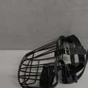 Pitbull Dog Muzzle Breathable metai Baskenfo
Large Dogs Amstaff Staffordshire Terrier Secure Wire Mask Adjustable Durable Leather Straps Biting Chewing Barking (Black)