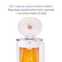 Munchkin STEP Diaper Pail Powered by Arm & Hammer, #1 in Odor Control, Award-Winning, Includes 1 Snap, Seal & Toss Bag, 1 Starter Refill Ring, and 1 PUCK Baking Soda Cartridge