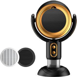 QWEZXO PuffHide Purifer & Smoke Away Purifier Fan Portable Black Gold Adjustable Angle Puff-Hide PurifierFan,Tabletop SmokePurifier Filters for RemovesOdor(Plug-ln)