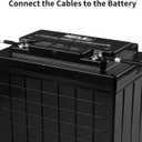 HQST 8FT 8 AWG Wire Copper Tray Cable Connect Charge Controller and Battery