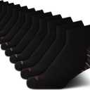 Calvin Klein Womens Quarter Socks - 12 Pack Soft Cushioned Athletic Performance Quarter Length Ankle Socks for Women (Black)
