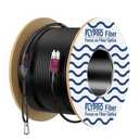 FLYPROFiber- OM4 Outdoor Fiber Optic Patch Cable 200m/656ft, OM4 LC to LC Armored Fiber with Pulling Eye Kit, Direct Burial, Industrial TPU, 40G/100G, 50/125um, Uniboot Duplex Multimode, OD-5mm