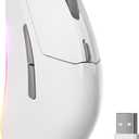 SteelSeries Rival 3 Gen 2 Gaming Mouse  8500 DPI TrueMove Core Optical Sensor  60 Million Click Durability  Low Latency  77g Lightweight  100% PTFE Feet  RGB  White