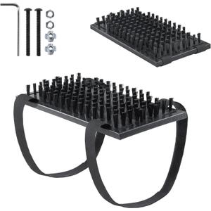 Truck Step Mounted Brush, Heavy Duty Boot Brush Cleaner, Universal Boot Scrubber Dirt-Removal Accessories for RVs, SUVs, Camper Vans, Trucks & Semis